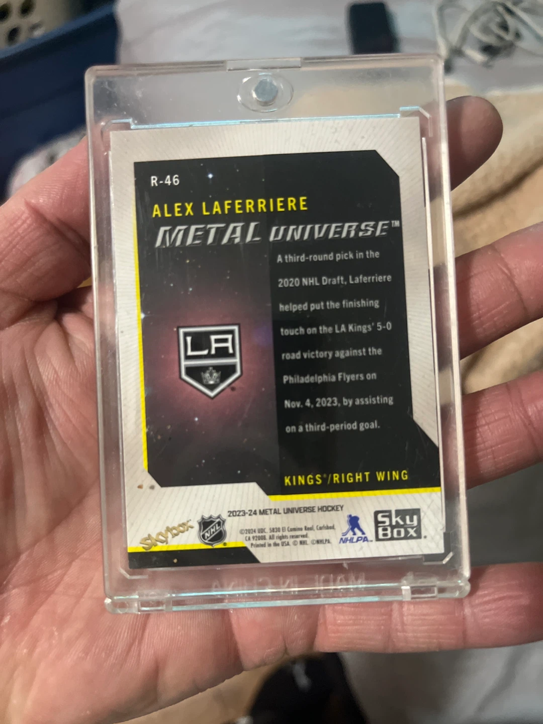Alex Laferriere Rookie Metal Universe Hockey Card - photo 2