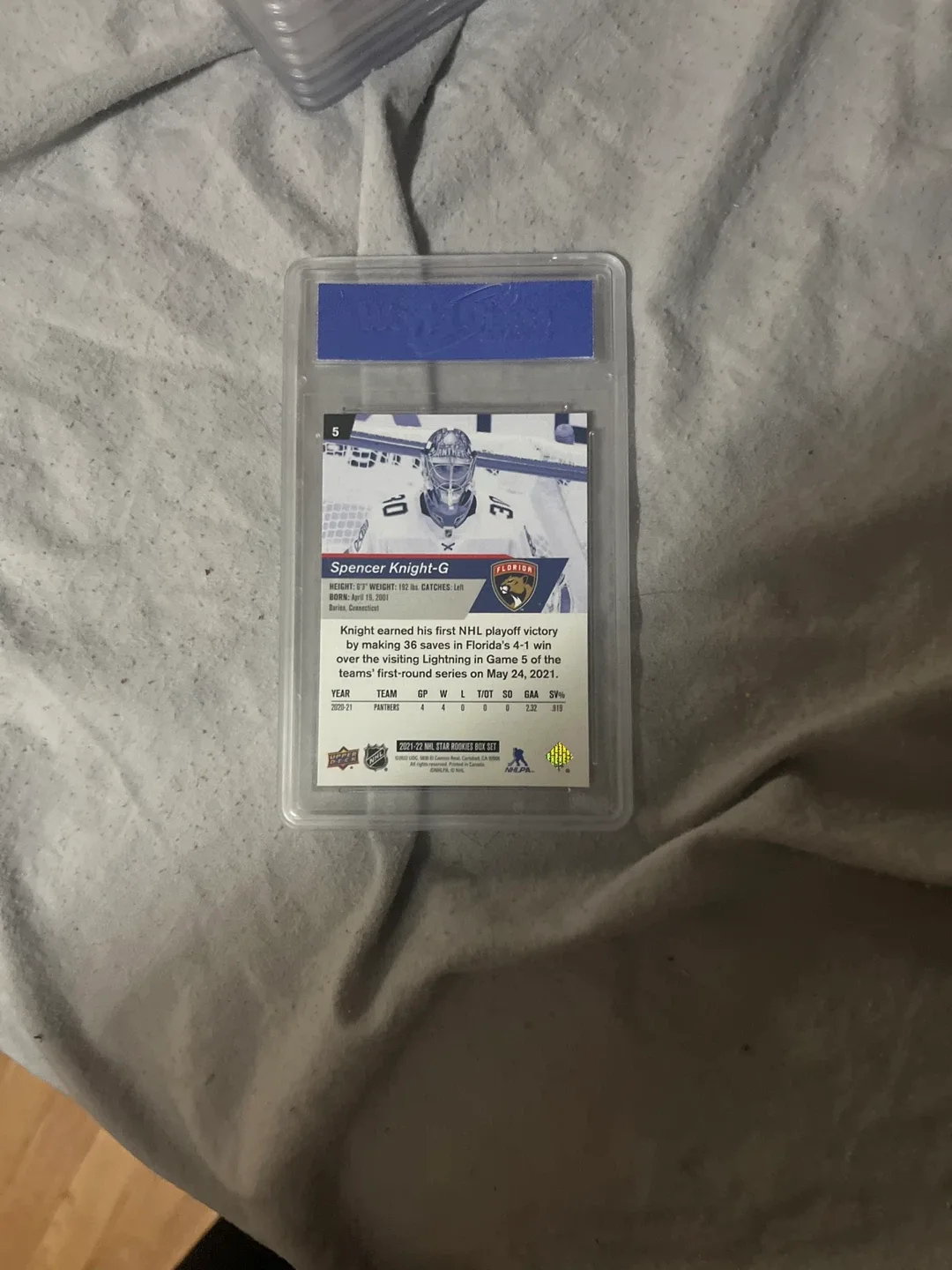 Spencer Knight Upper Deck Rookie Card image indicator(2)