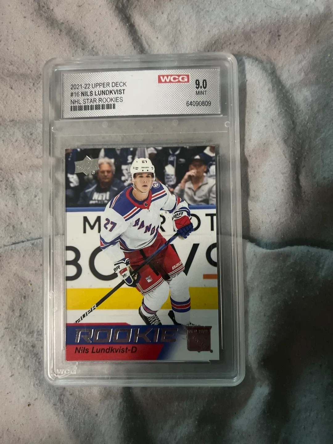 2021-22 Upper Deck Nils Lundkvist Rookie Card