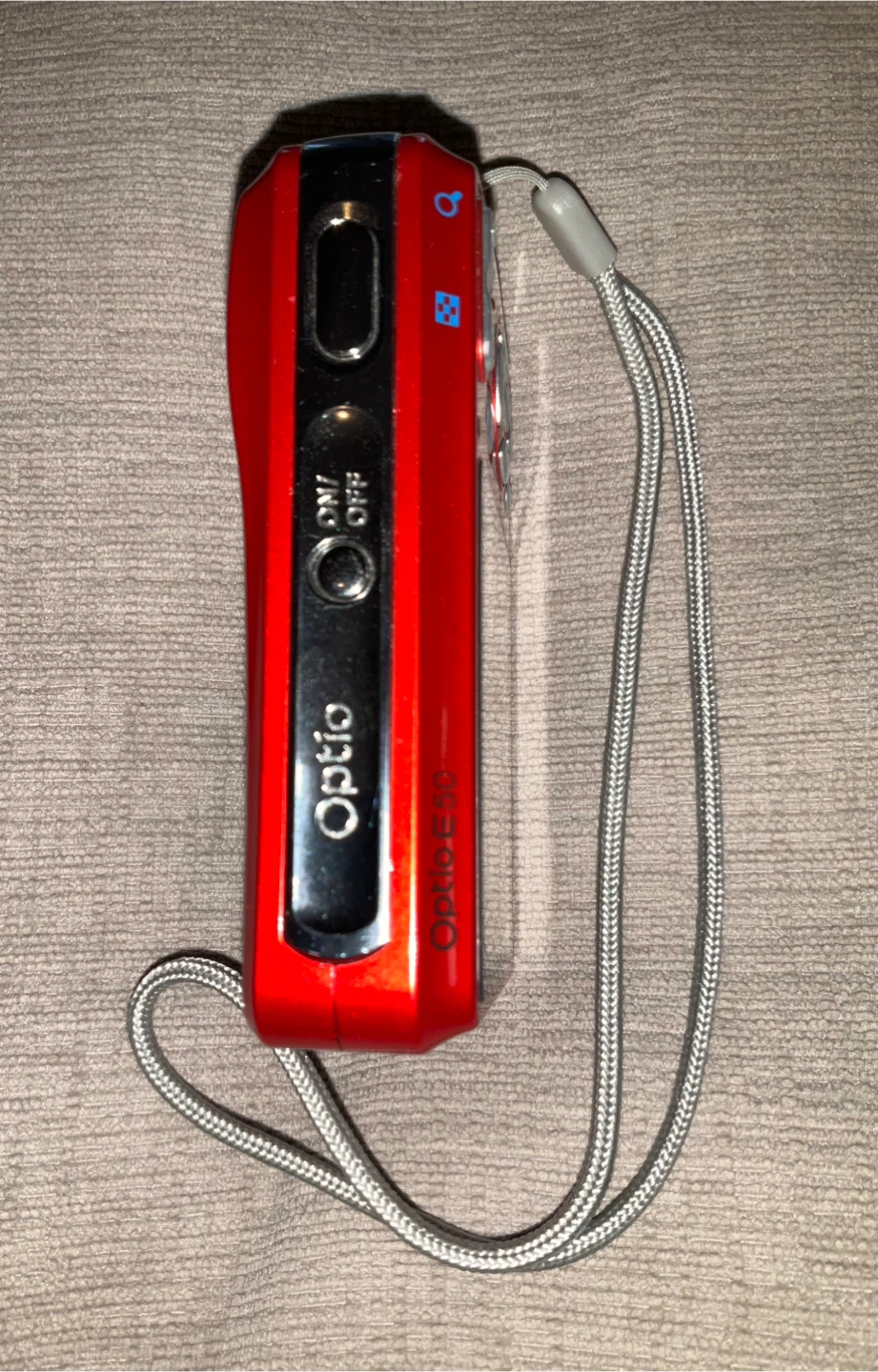 Pentax Optio E50 8.1MP Digital Camera - Red - photo 3