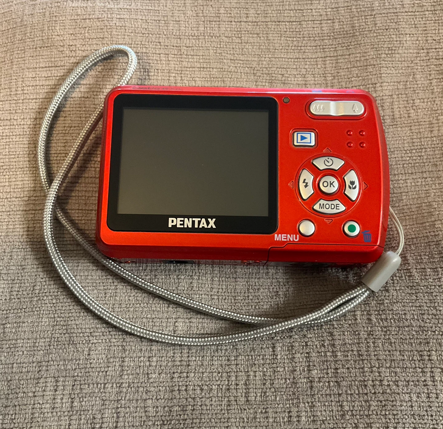 Pentax Optio E50 8.1MP Digital Camera - Red - photo 2