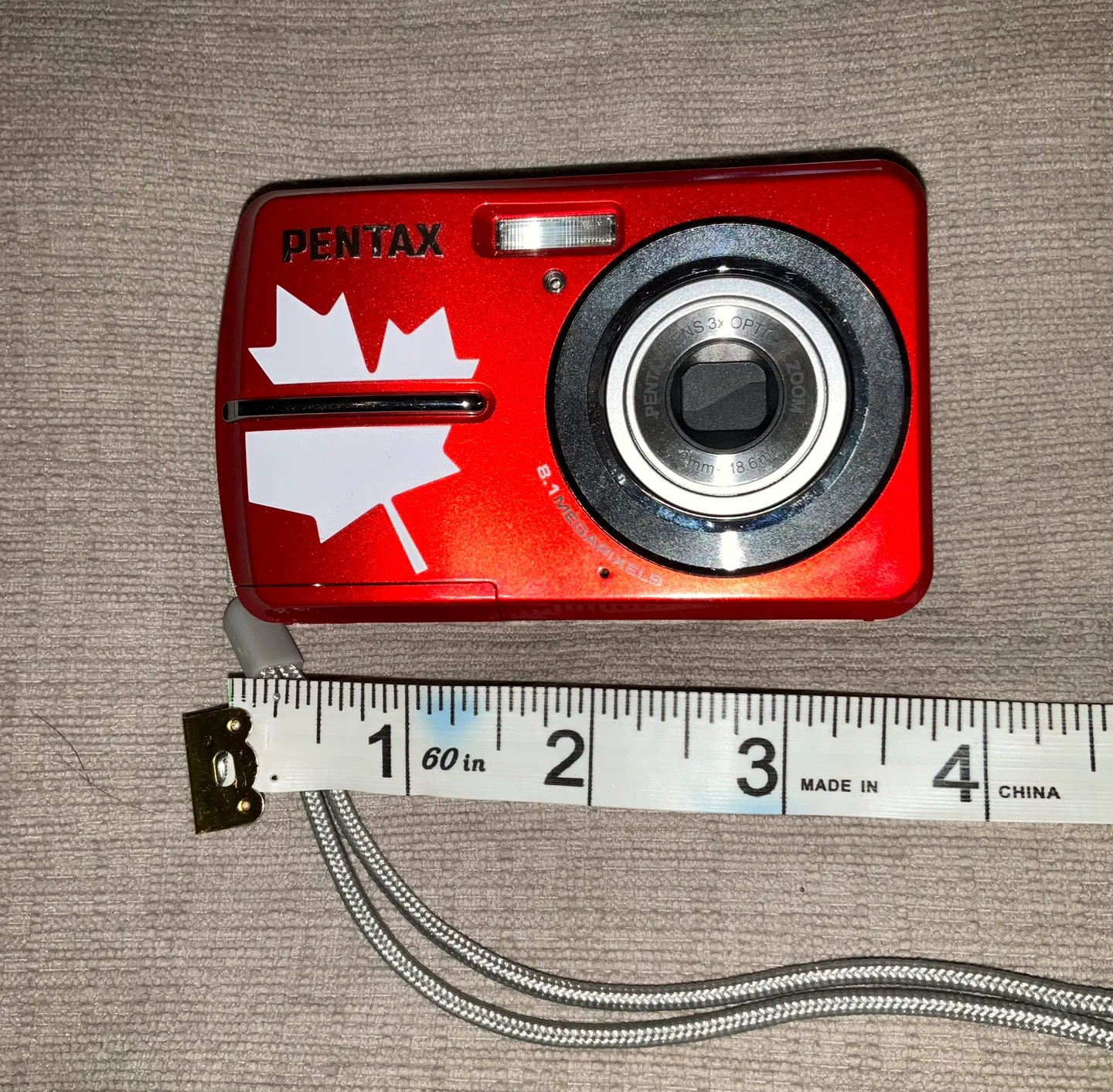 Pentax Optio E50 8.1MP Digital Camera - Red image indicator(7)