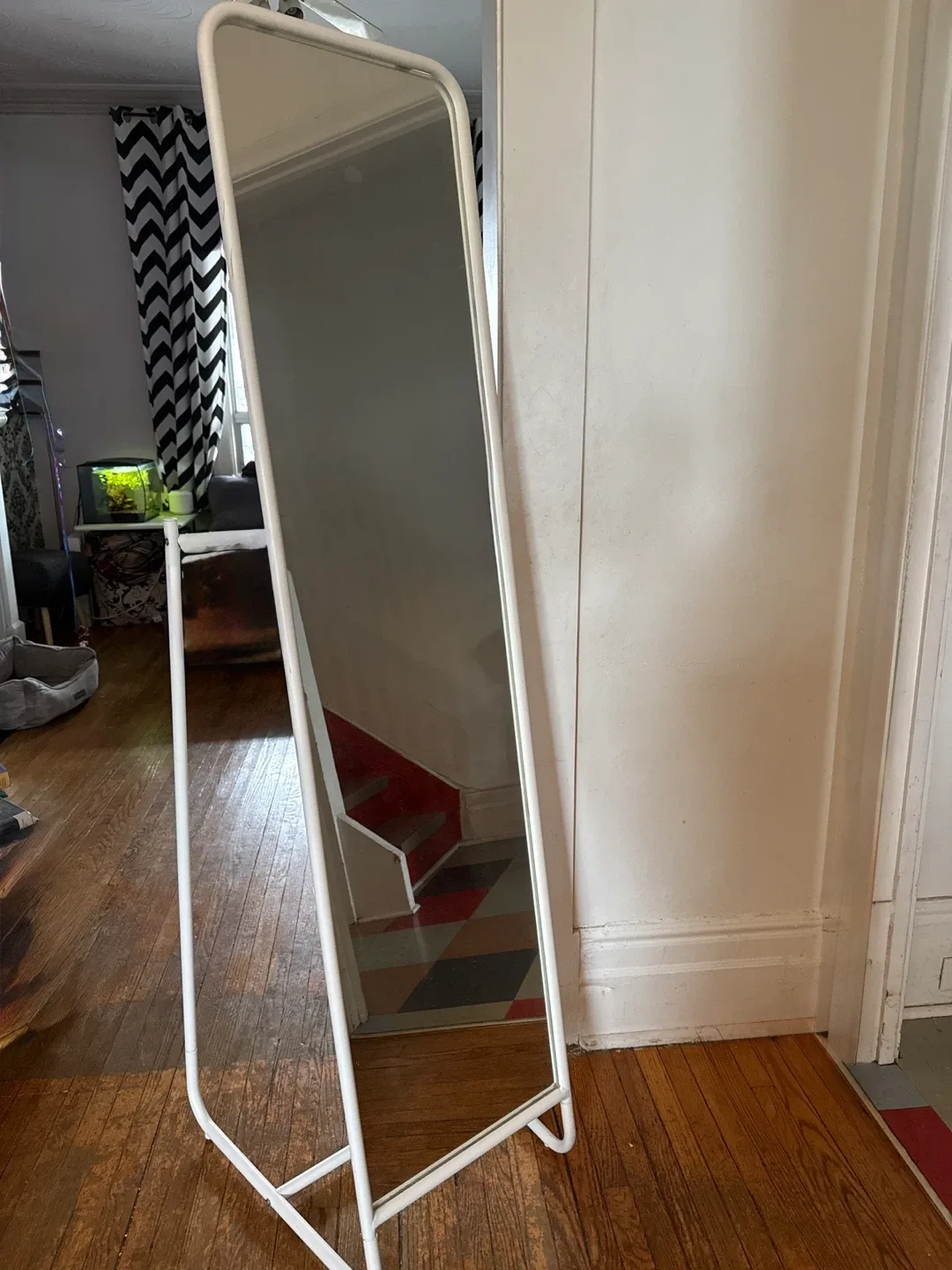IKEA KNAPPER Standing Mirror - White