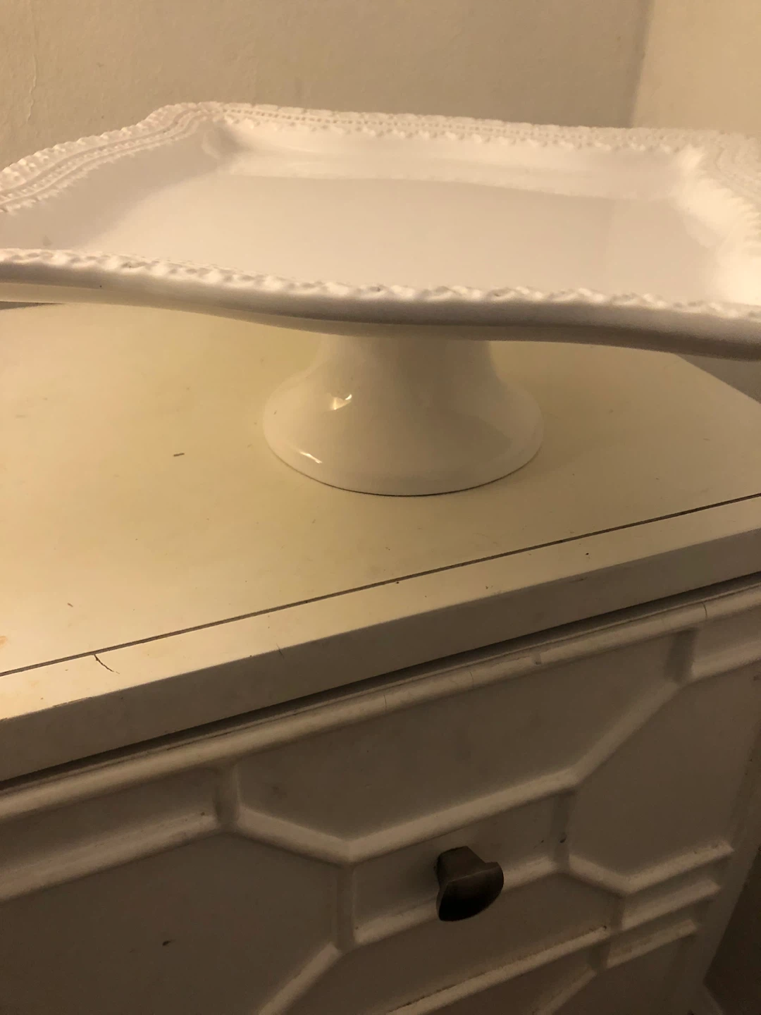 White Ceramic Cake Stand - photo 2