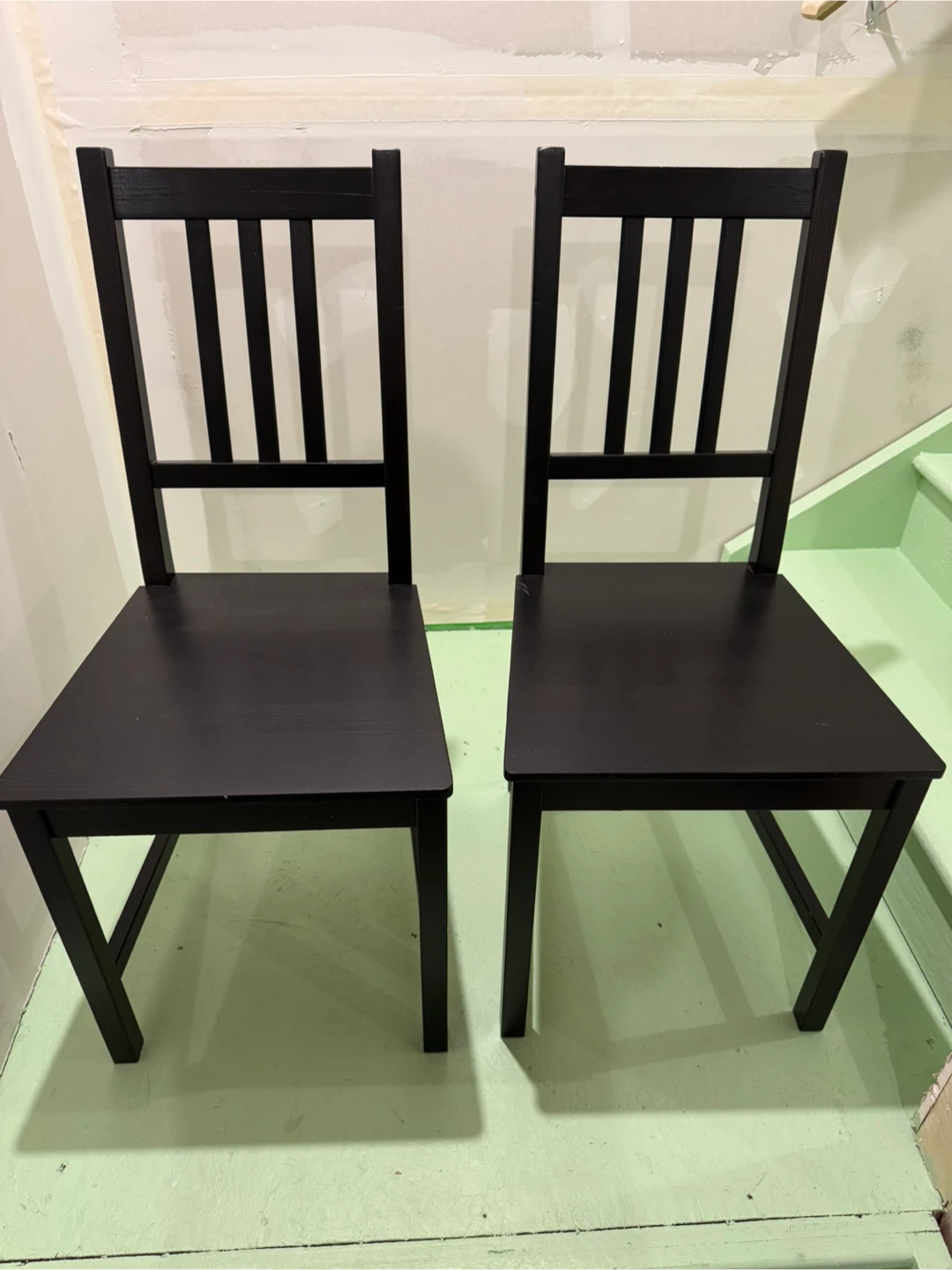IKEA Stefan Black Chair - Set of 2
