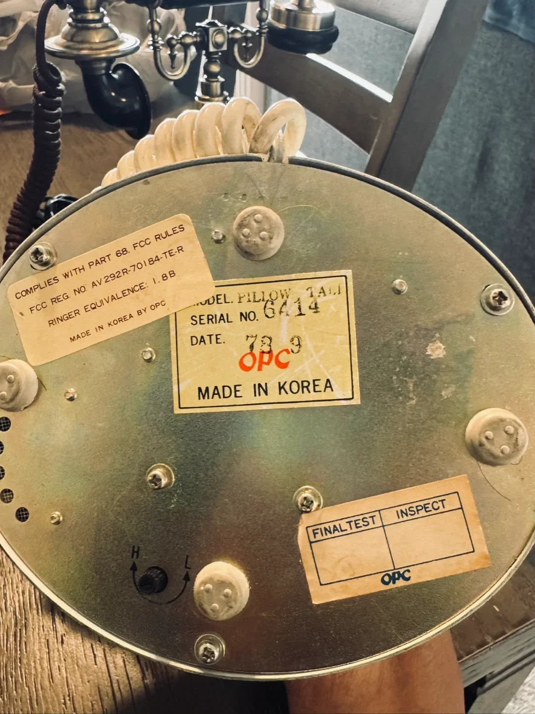 Vintage Pillow Talk 6414 Rotary Phone image indicator(2)