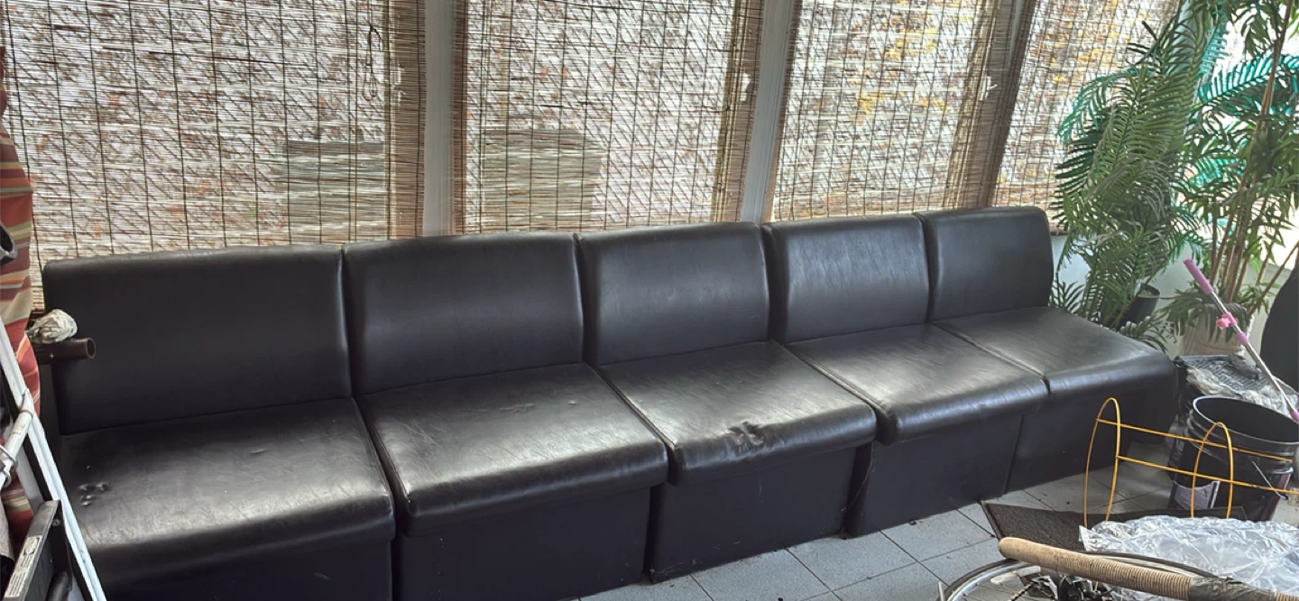 Black Modular Sofa - photo 2