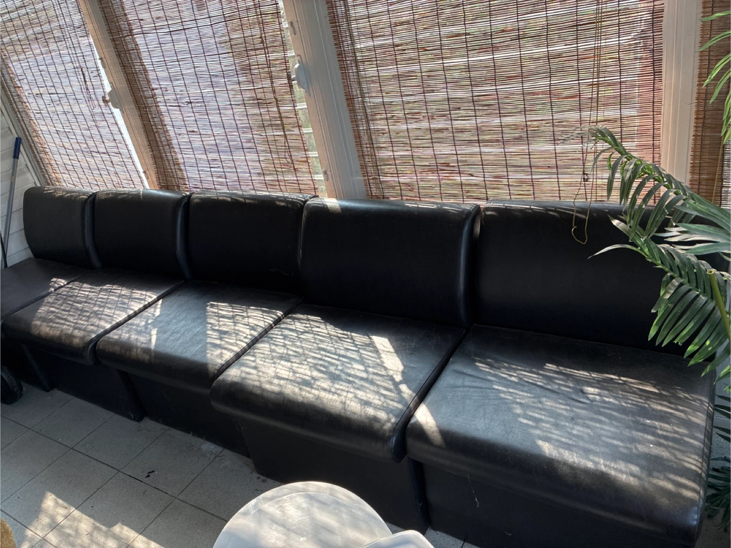Black Modular Sofa - photo 3