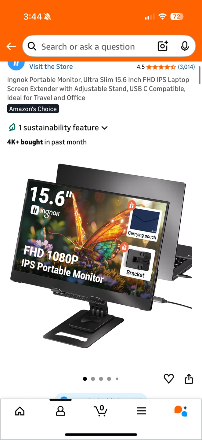 Ingnok 15.6 Inch Portable Monitor - Ultra Slim - photo 3