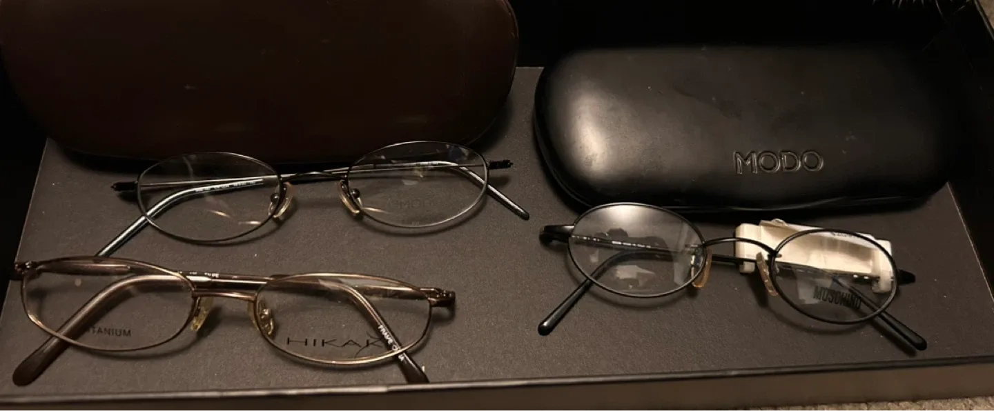 👓 (Price for all 3) MOSCHINO, MODO & HIKARI Glasses Bundle