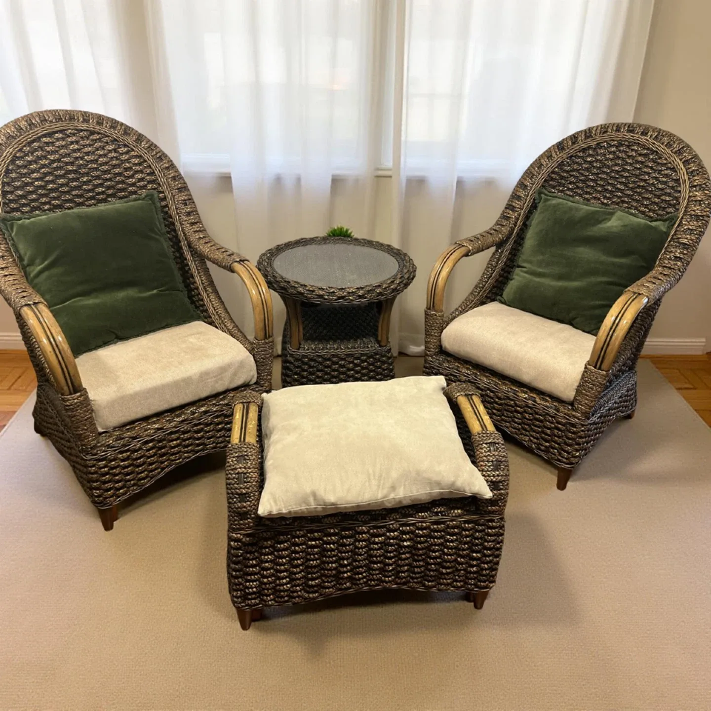 Vintage Bamboo  Coversation set