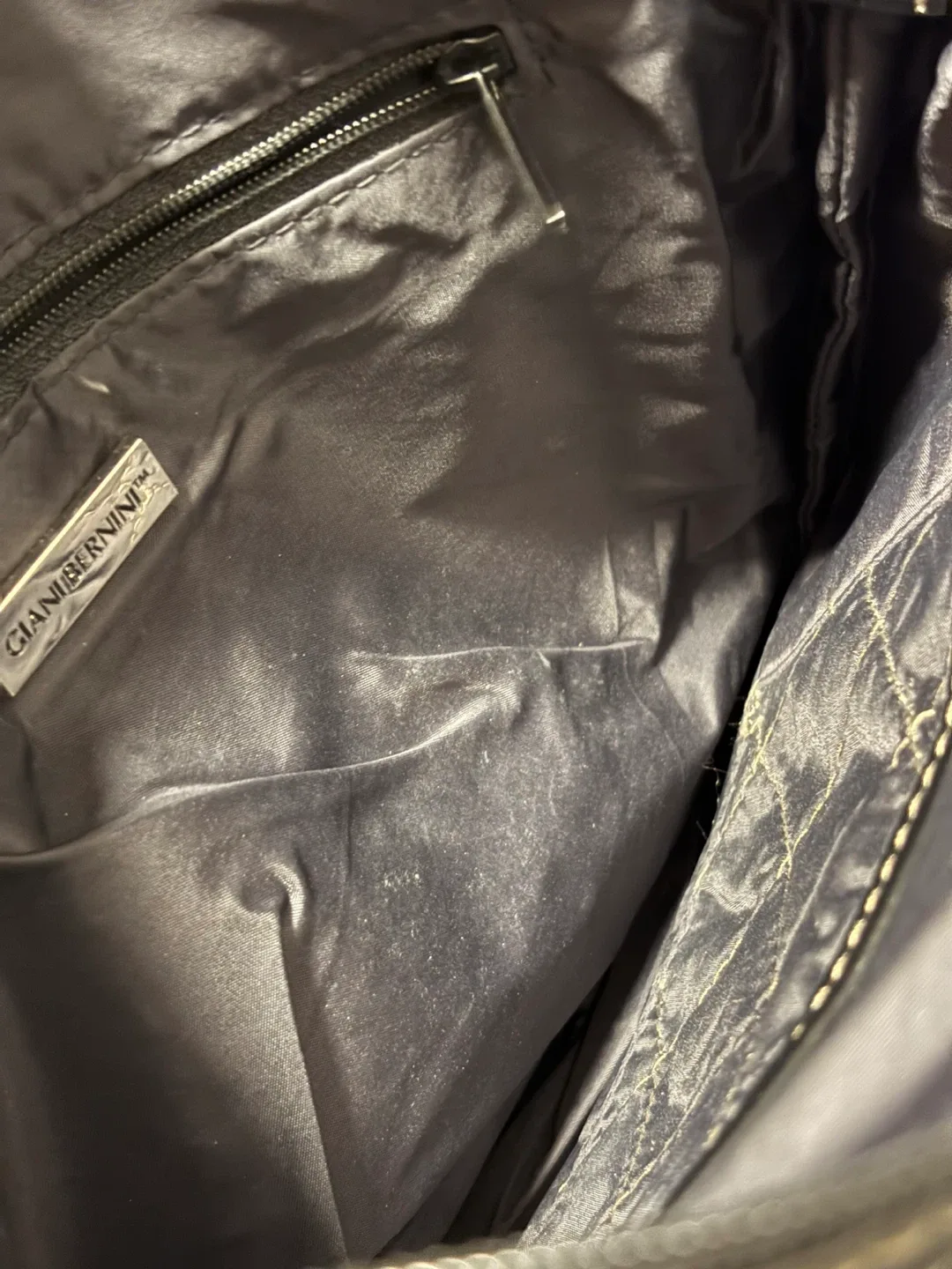 Gianni Bernini Black Leather Crossbody Bag image indicator(4)