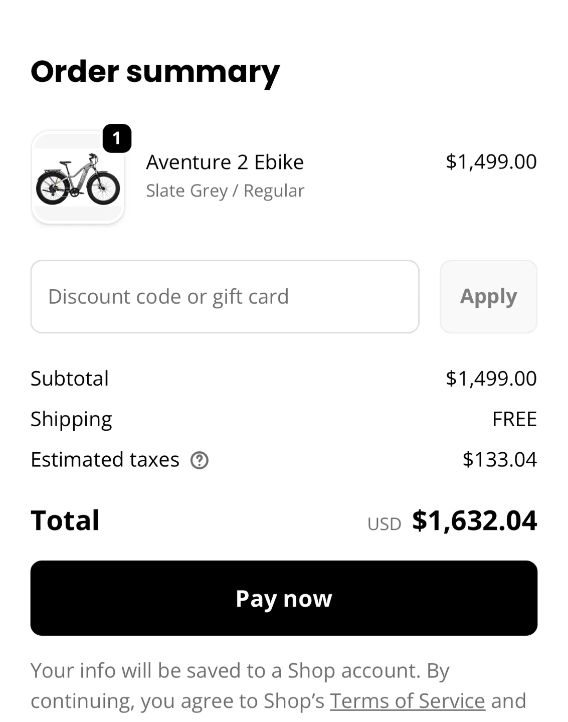 Aventon Aventure 2 Ebike - Slate Grey - photo 2
