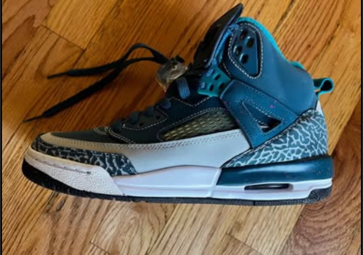 Jordan Spizike Teal Sneakers