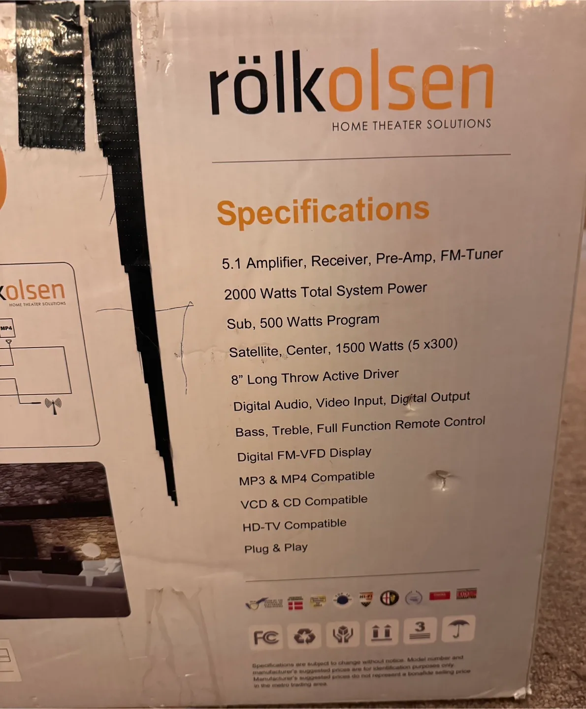 New never used home theatre system image indicator(2)