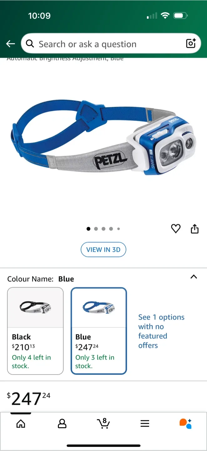 Petzl Actik Core Headlamp - Blue
