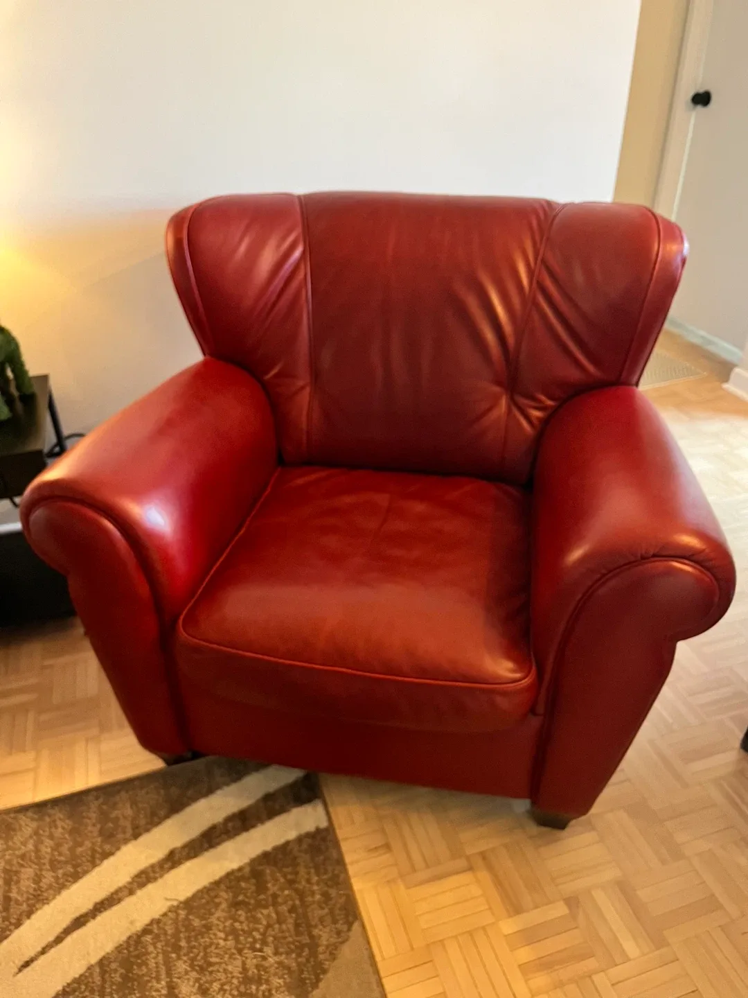 Red Leather Armchair