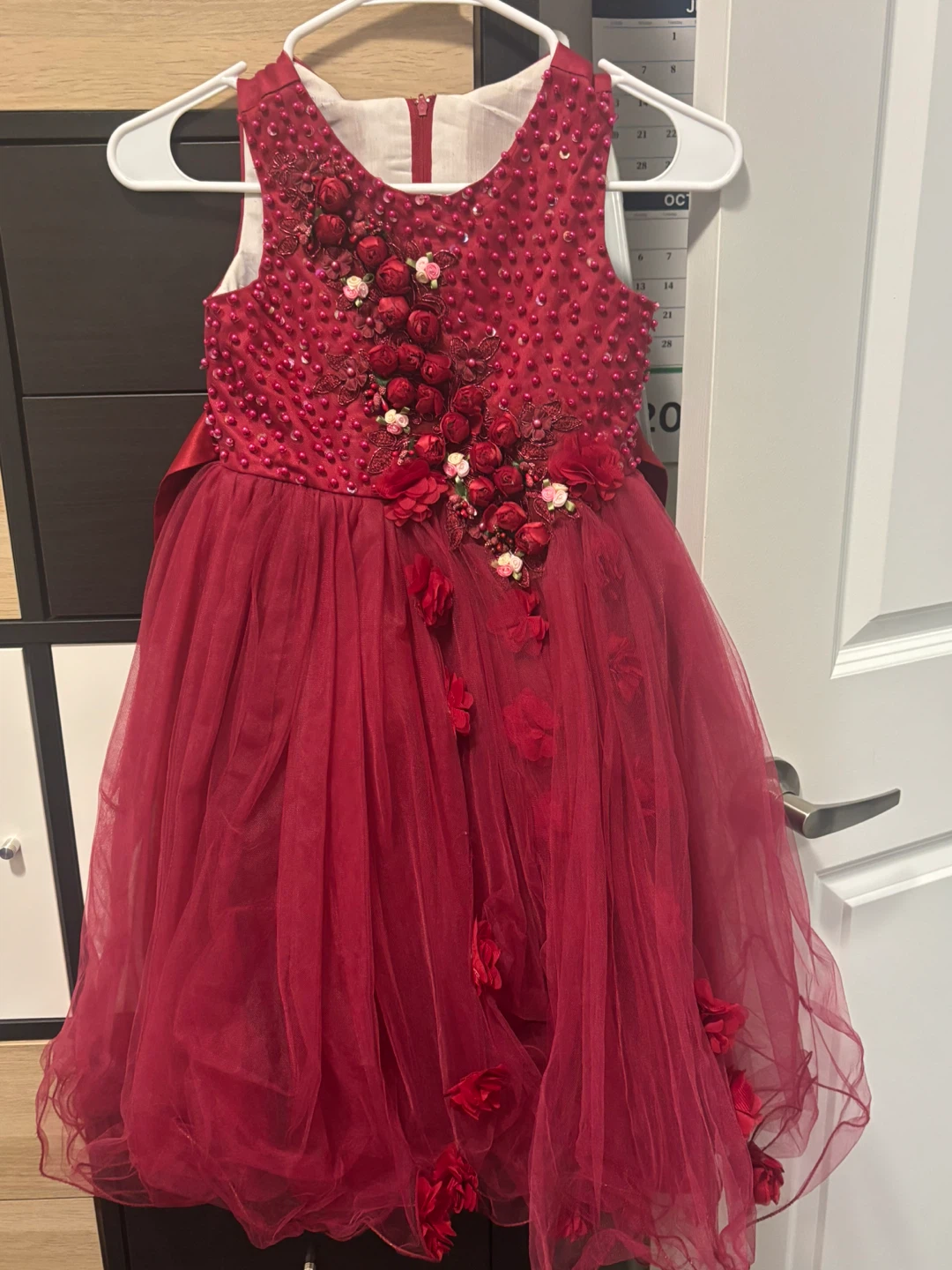Red Flower Girl Dress - photo 2