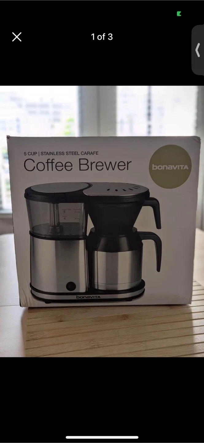 Bonavita 5-Cup Stainless Steel Carafe Coffee Brewer
