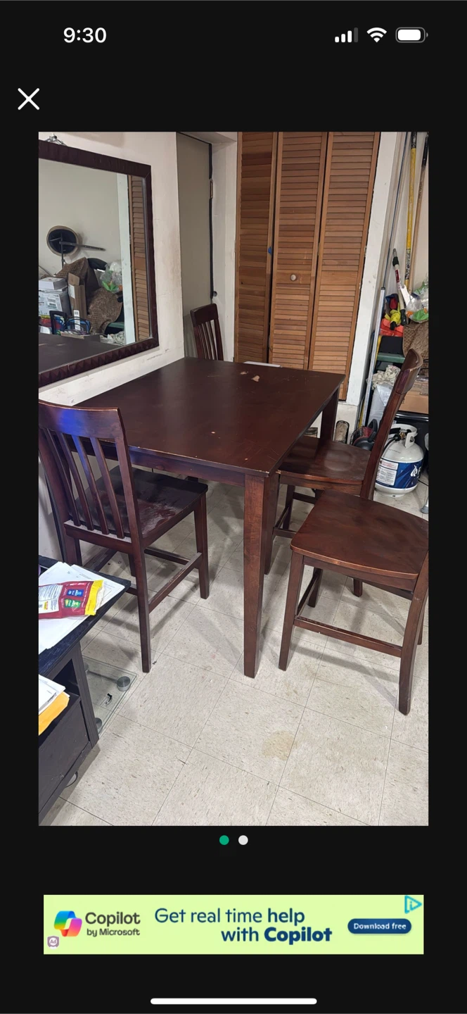 Table and chairs - photo 2