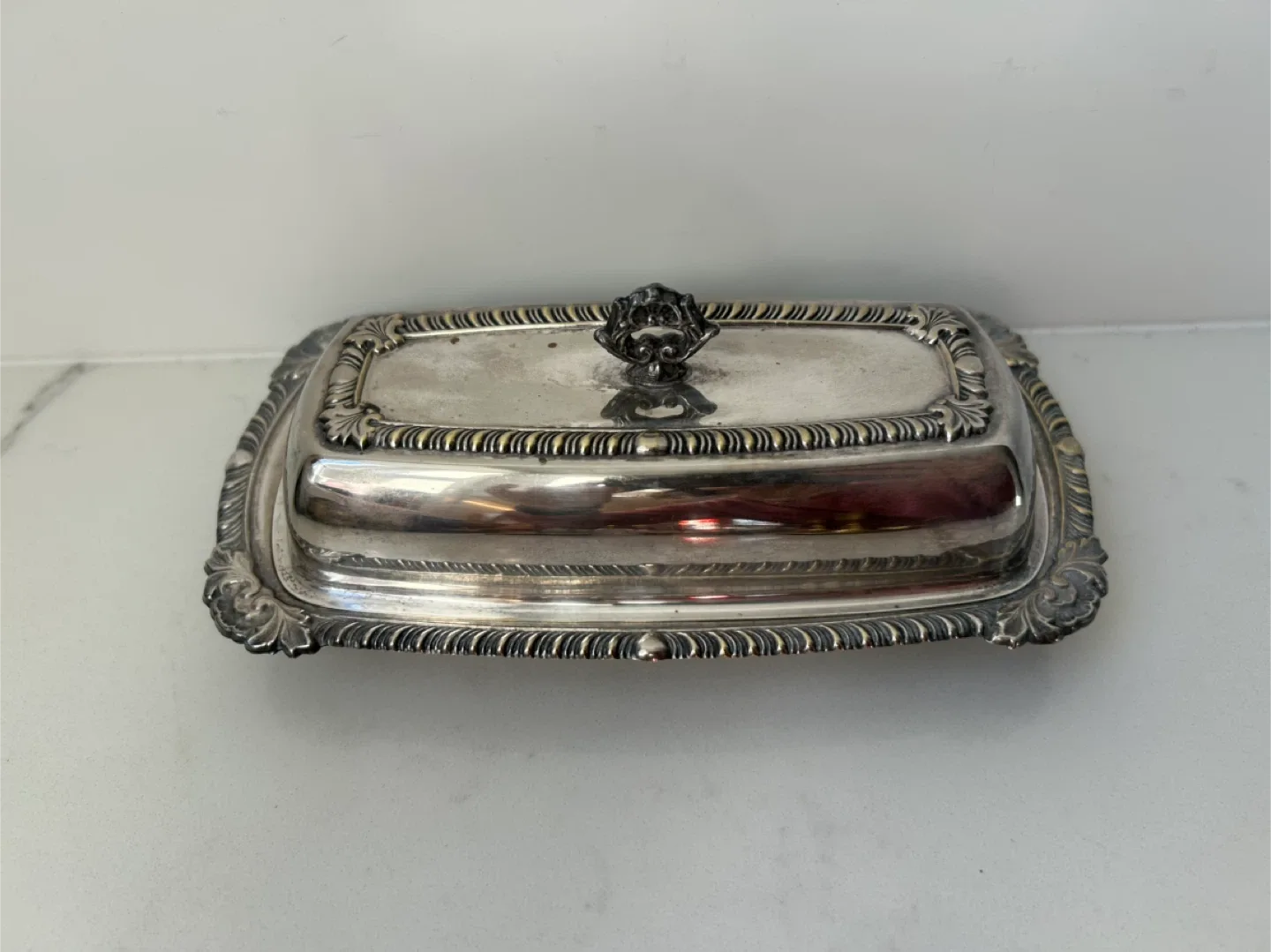 Vintage Silver Plated Butter Dish with Lid image indicator(4)