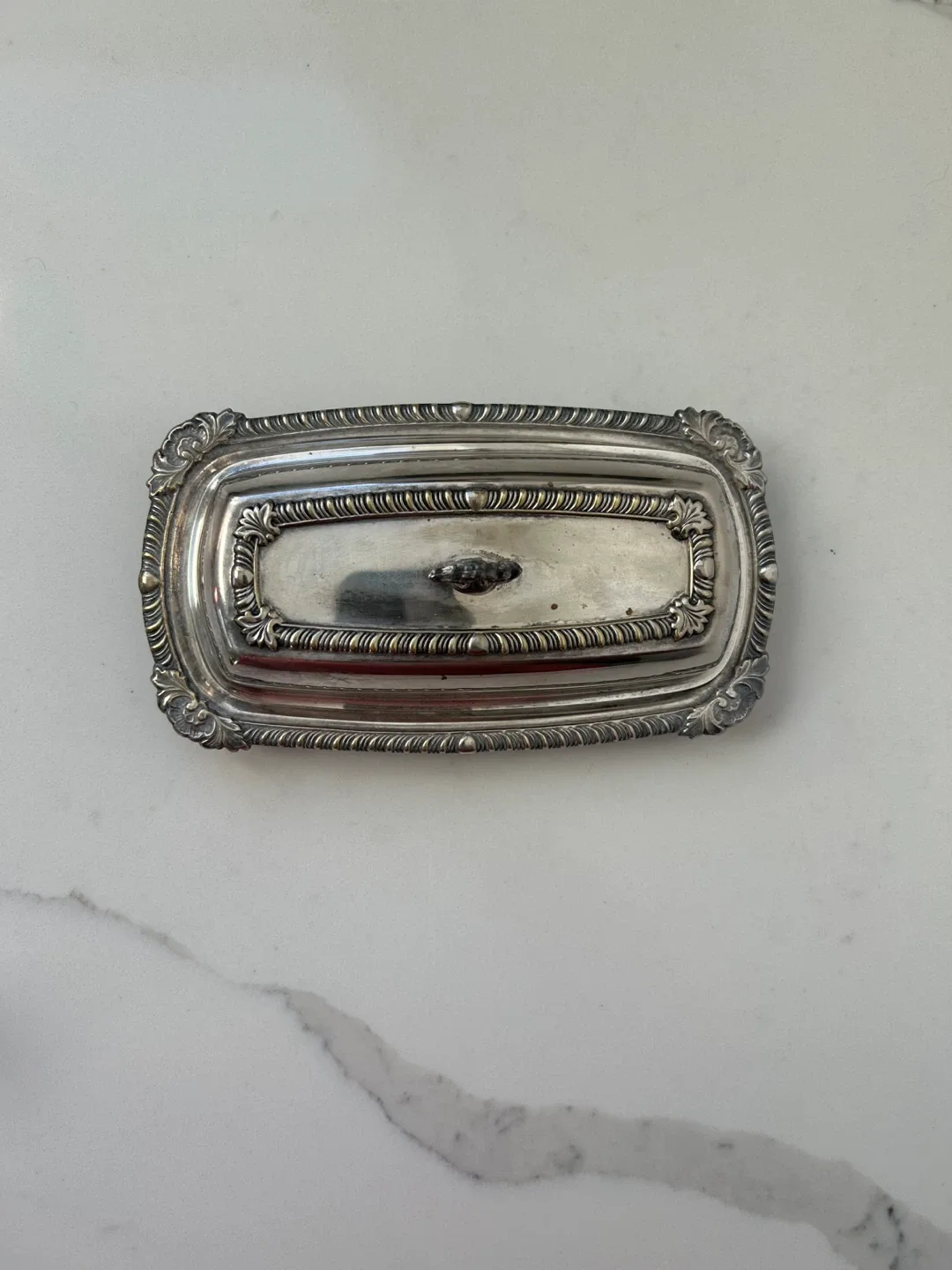 Vintage Silver Plated Butter Dish with Lid image indicator(6)