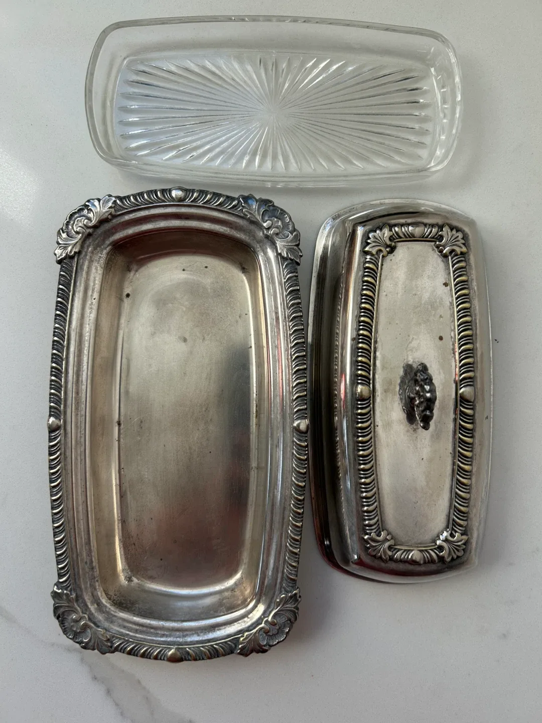 Vintage Silver Plated Butter Dish with Lid image indicator(5)