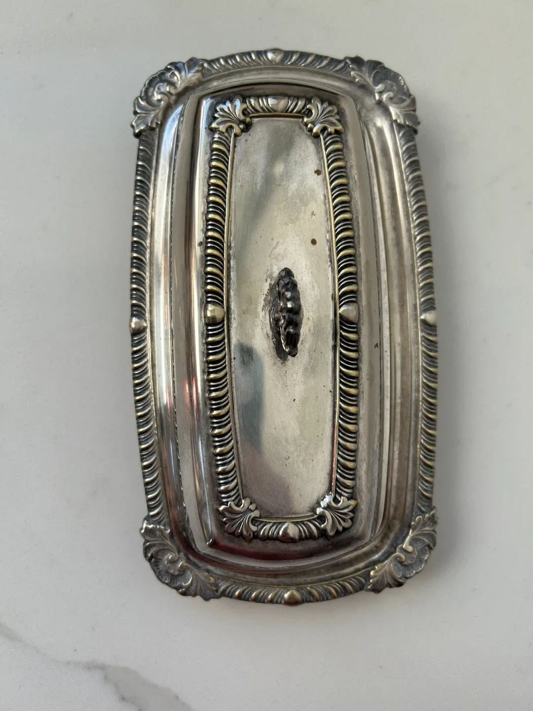 Vintage Silver Plated Butter Dish with Lid image indicator(9)