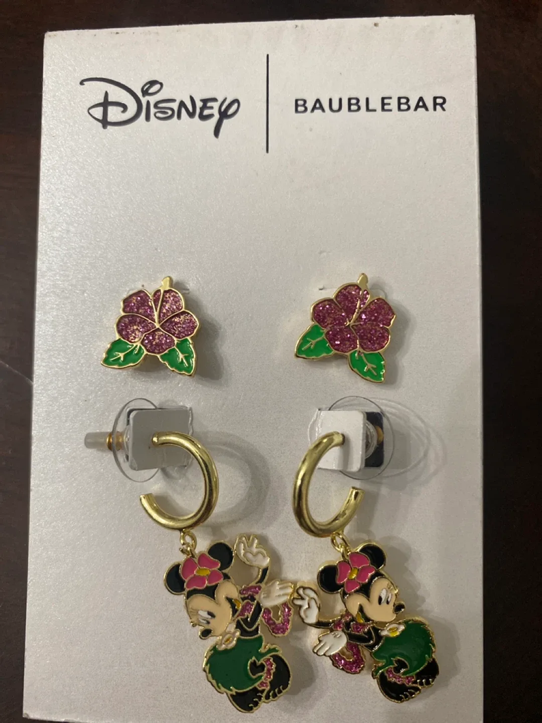 Disney BaubleBar Minnie Mouse Earrings - New