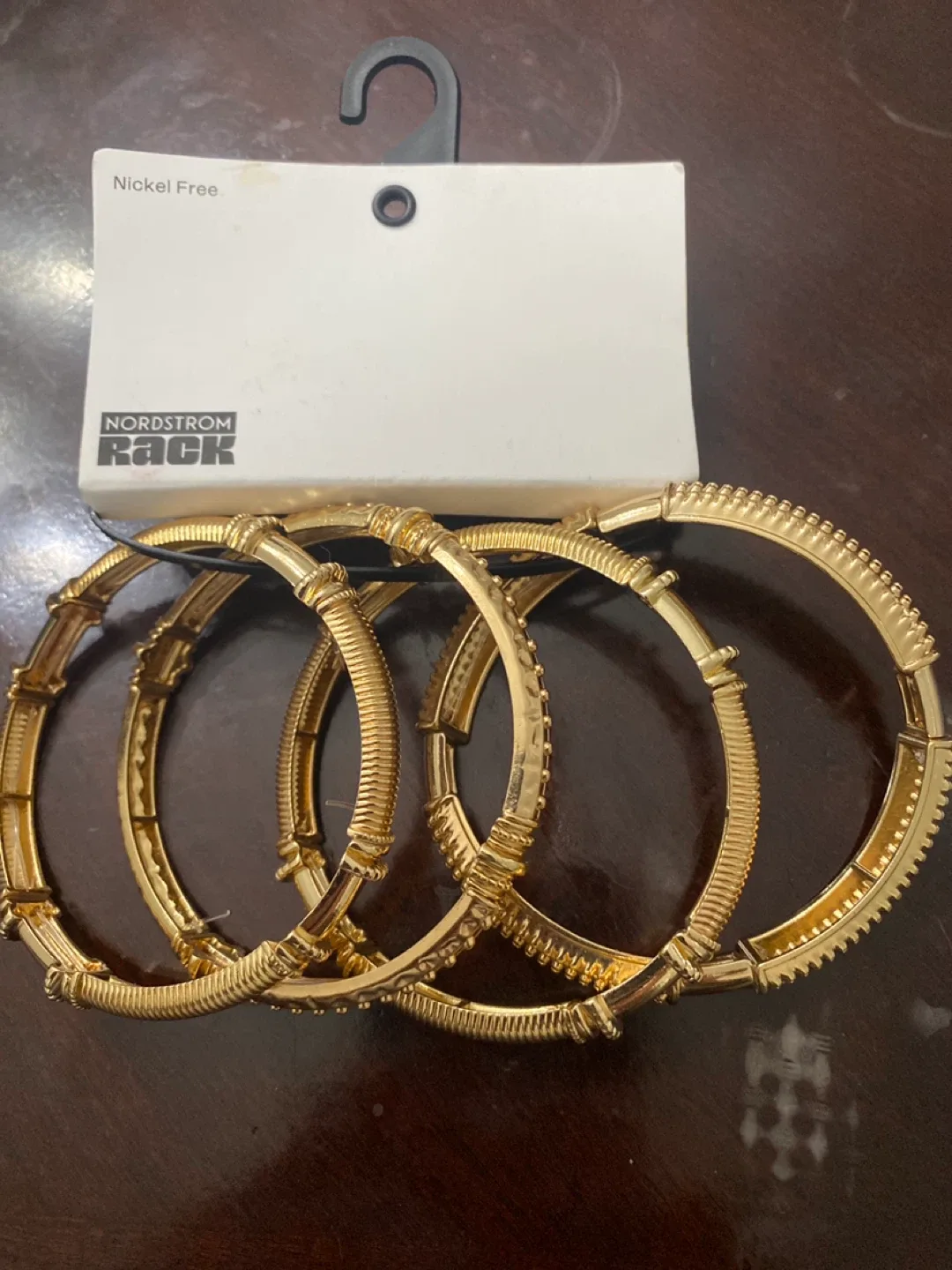 Nordstrom Gold Bangle Bracelet Set - New