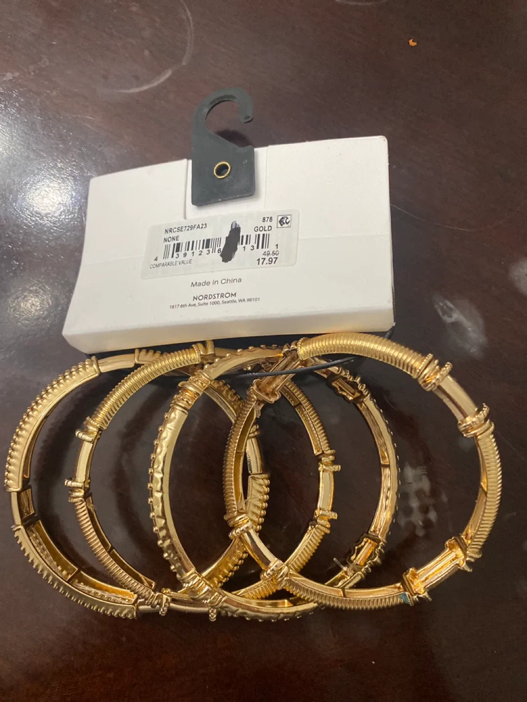 Nordstrom Gold Bangle Bracelet Set - New image indicator(2)