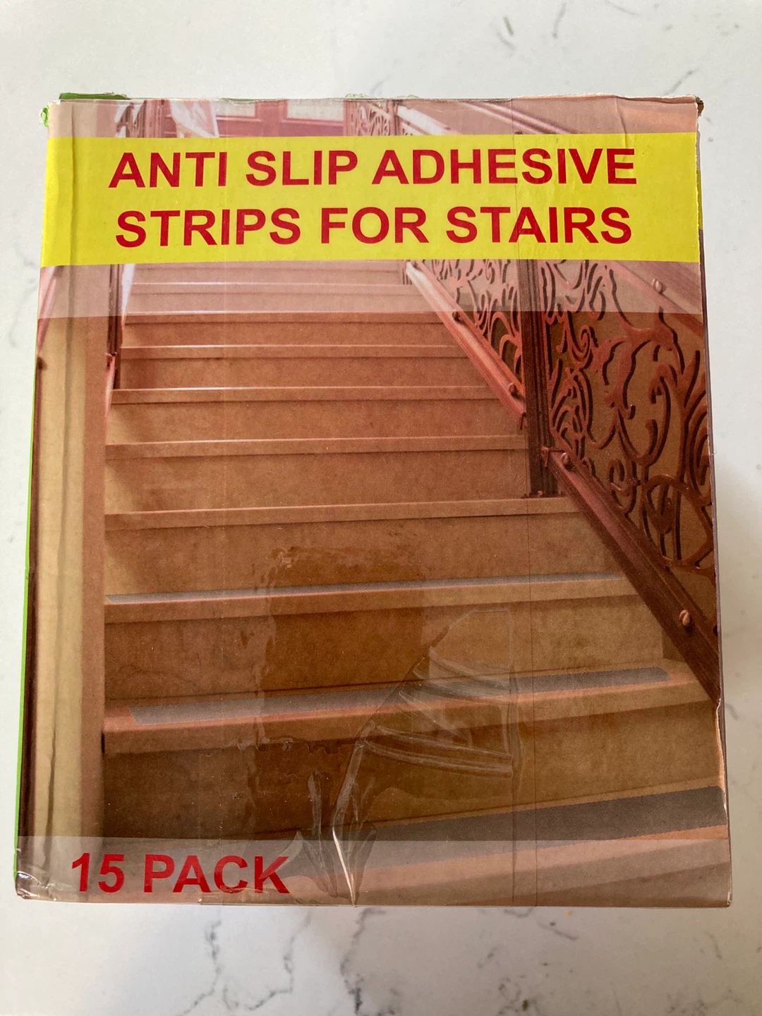 Anti Slip Adhesive Strips for Stairs - 15 Pack