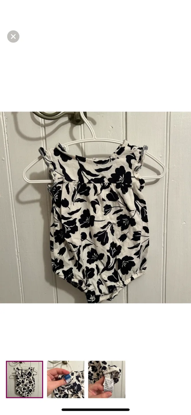 Old Navy 0-3M Floral Romper
