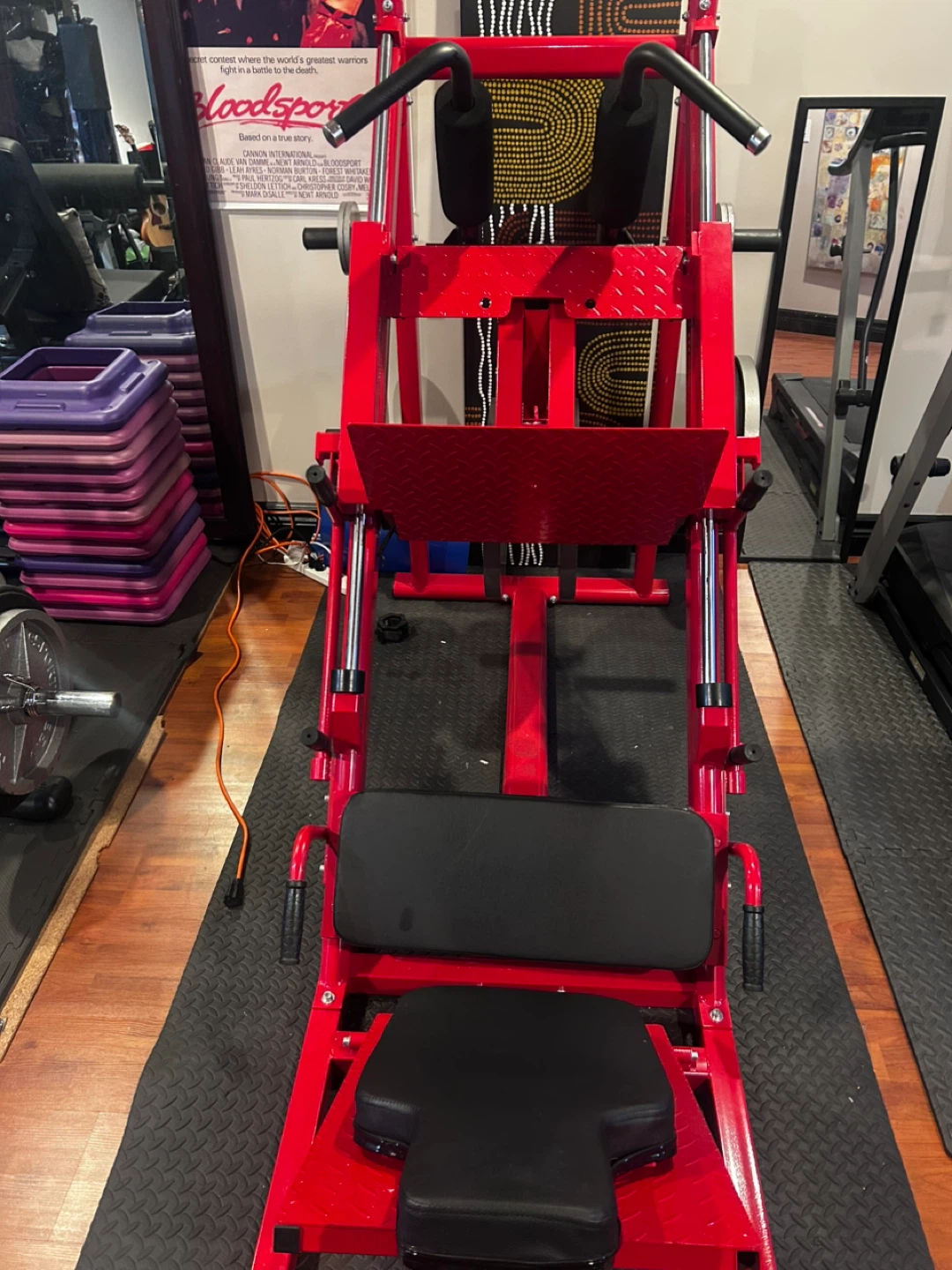 Commercial Squa/ Leg Press Machine w/ 340lbs of weights - photo 5