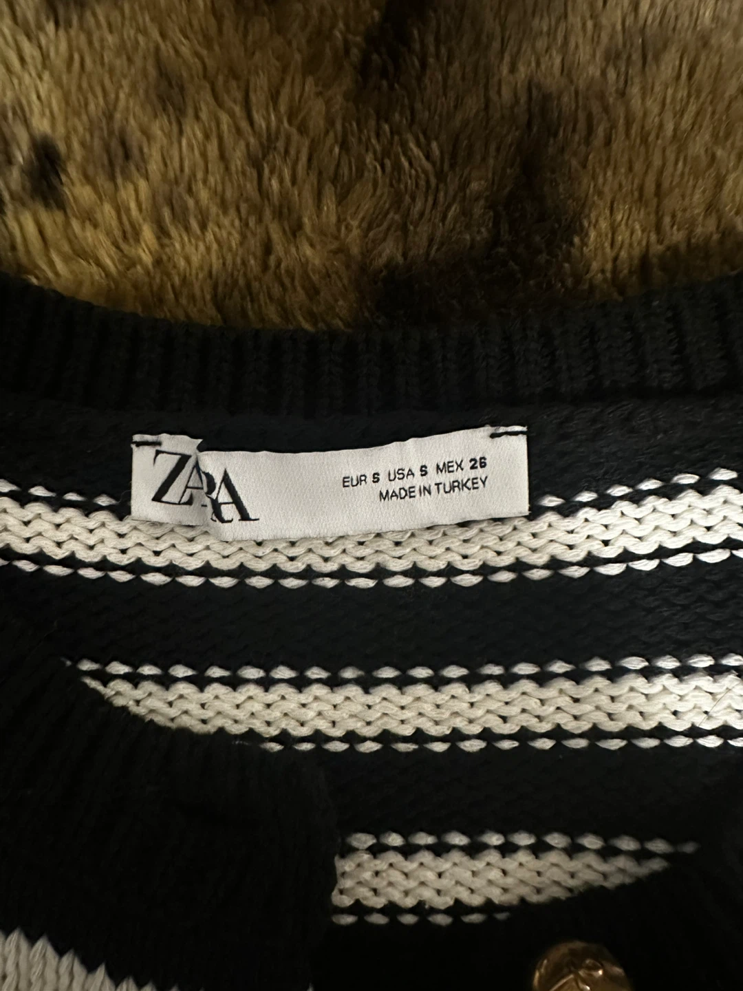 Zara Striped Knit Cardigan - Size S - photo 2