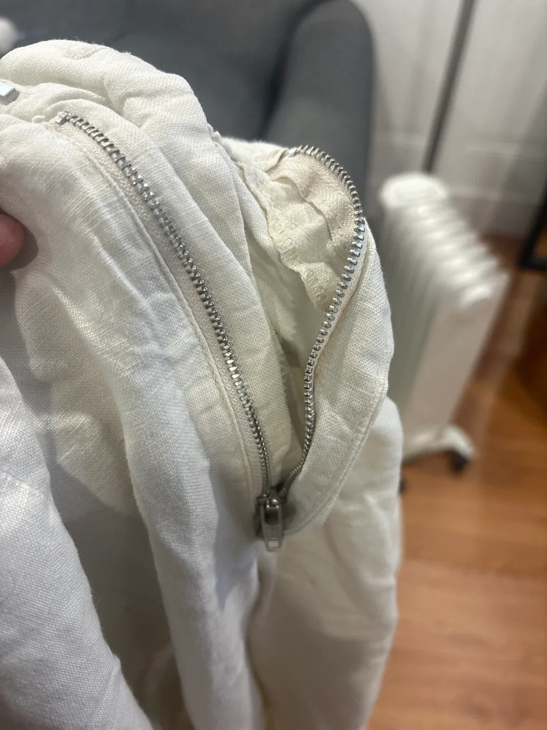 GAP Beige Linen Blend Pants - Size M image indicator(9)