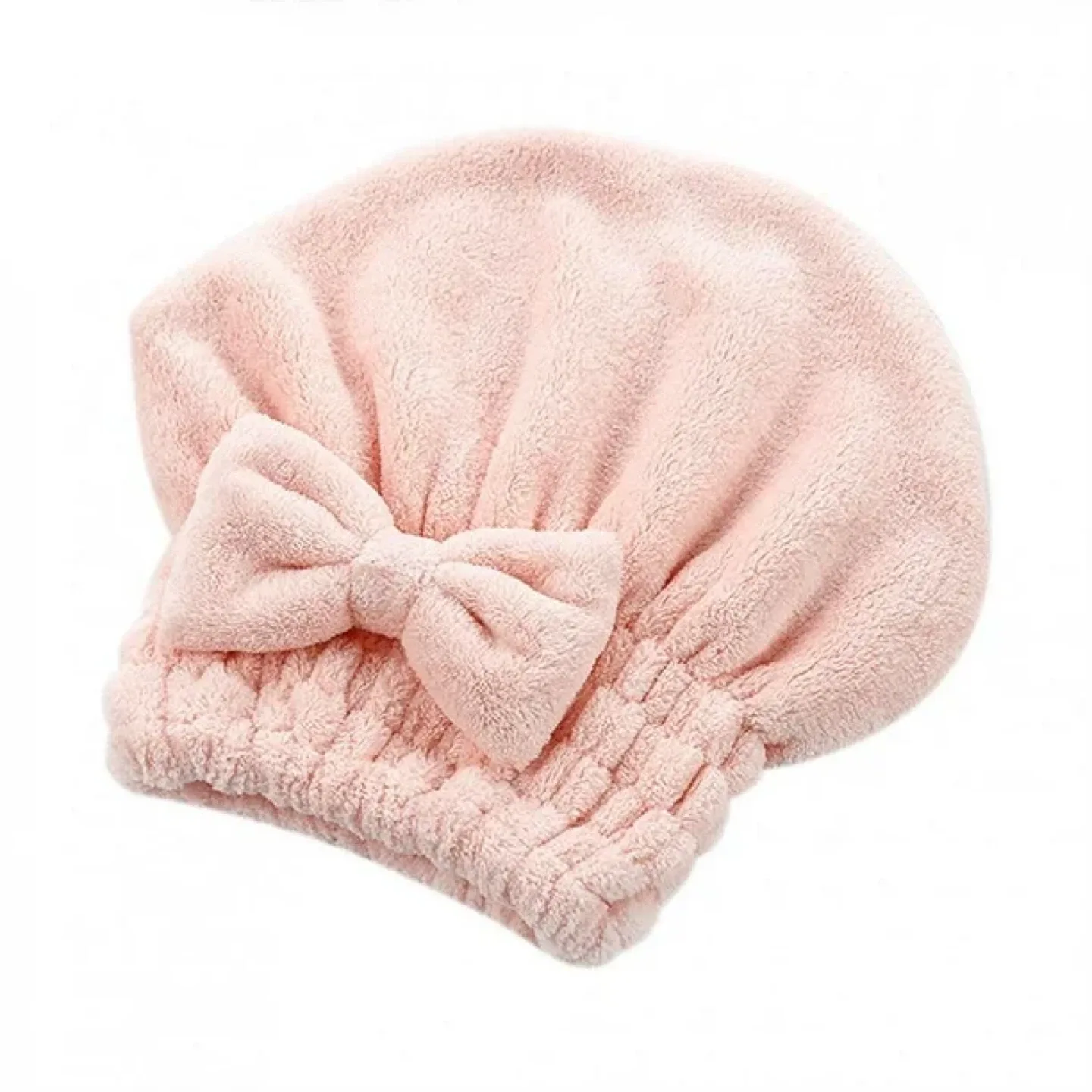 Pink Hair Drying Towel Wrap