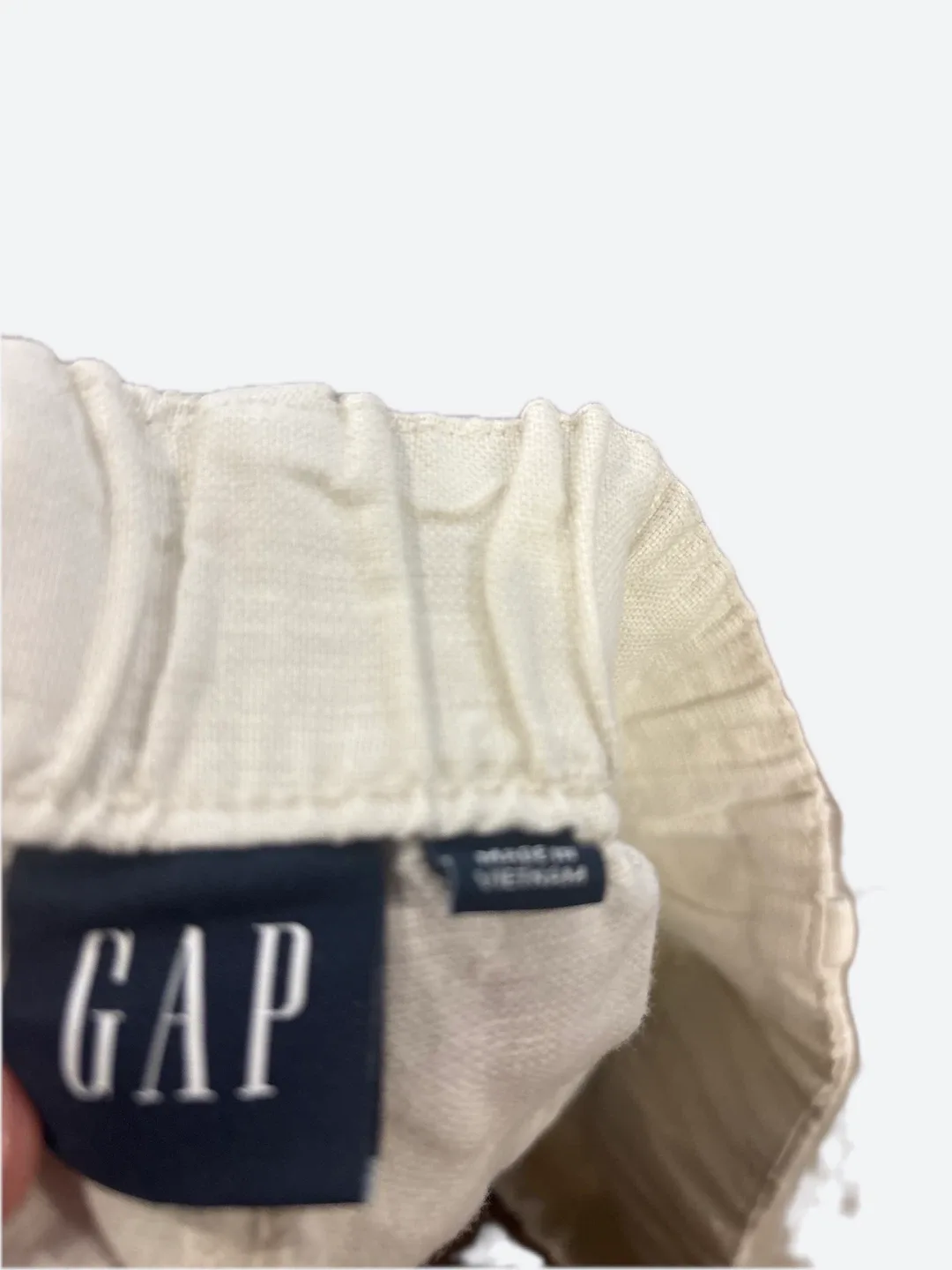 GAP Beige Linen Blend Pants - Size M image indicator(3)