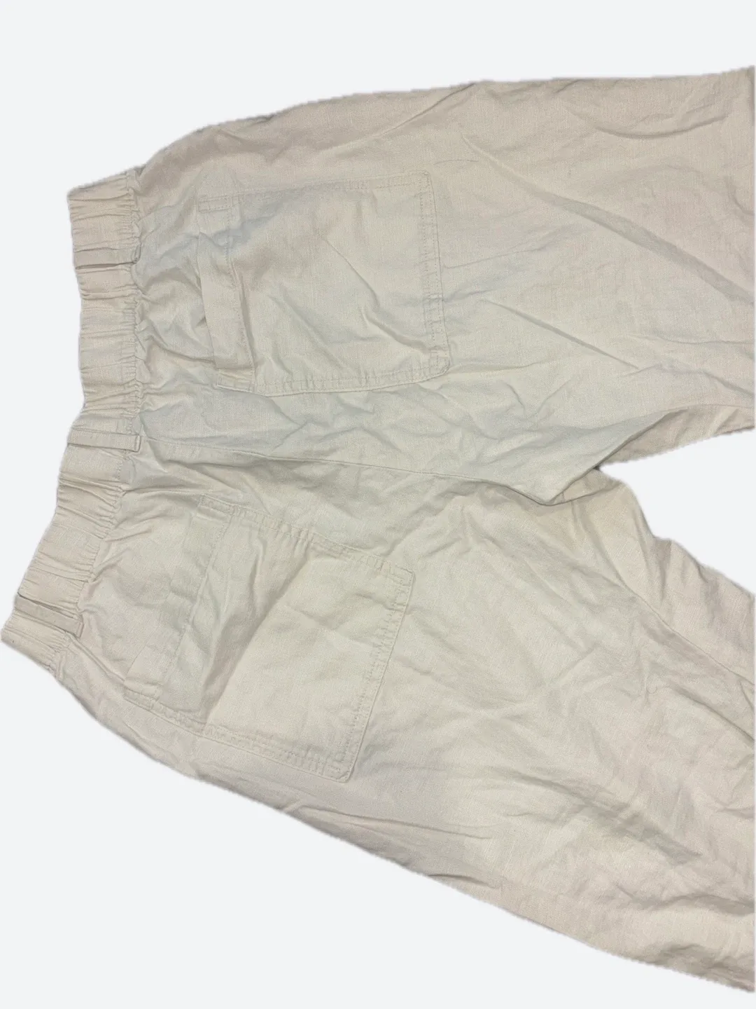 GAP Beige Linen Blend Pants - Size M image indicator(2)