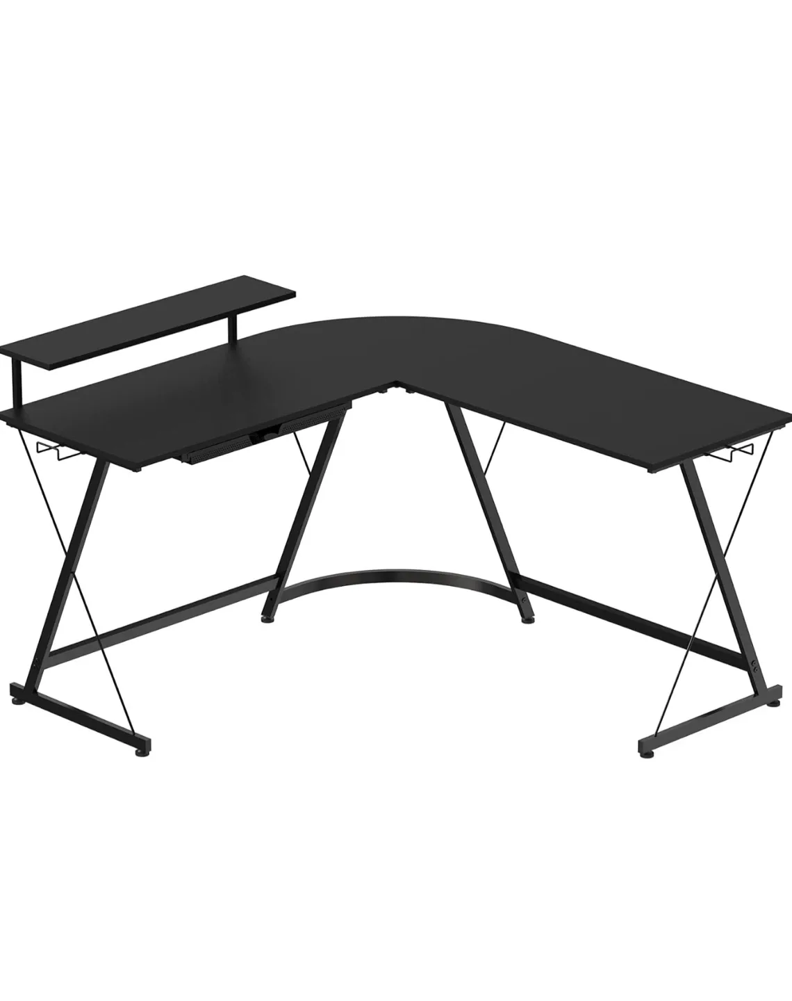 Black L-Shaped Corner Desk image indicator(2)