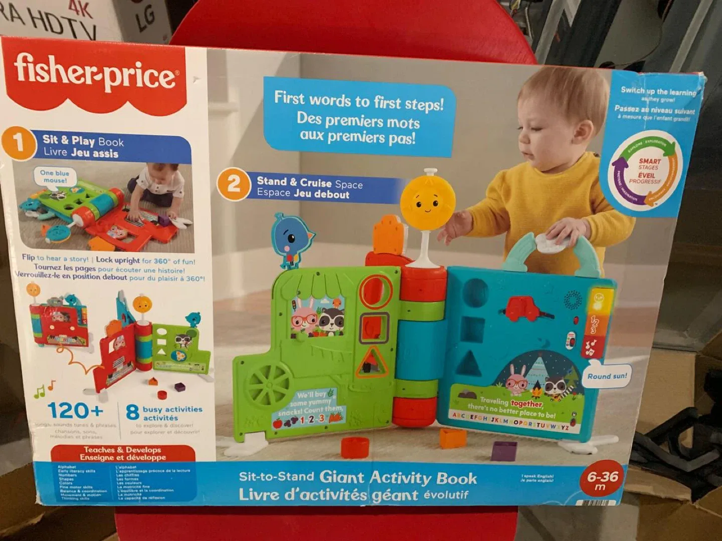 Fisher-Price Sit-to-Stand Giant Activity Book (6-36m)