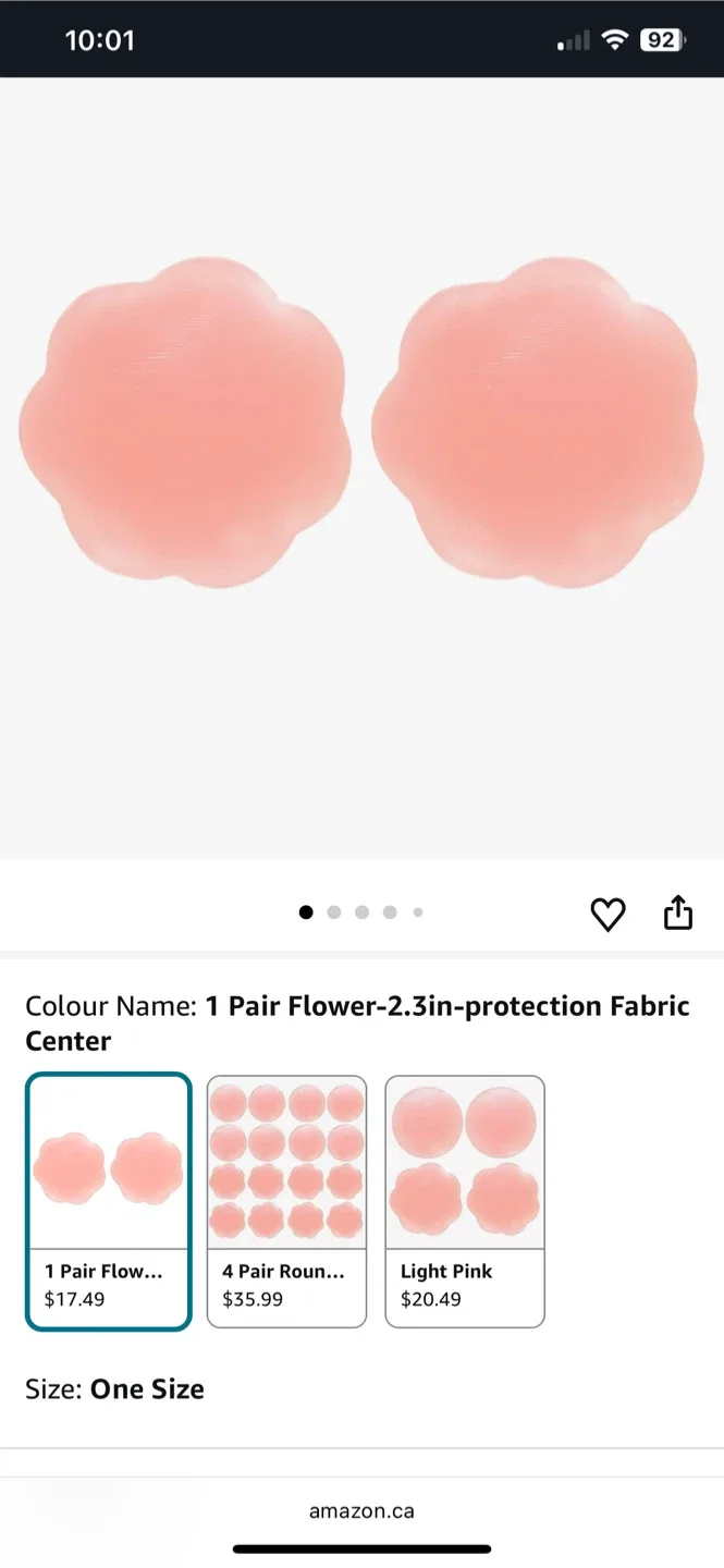 Brand NEW Rolls of Boob Tape & Reusable Flower Nipple Covers image indicator(8)