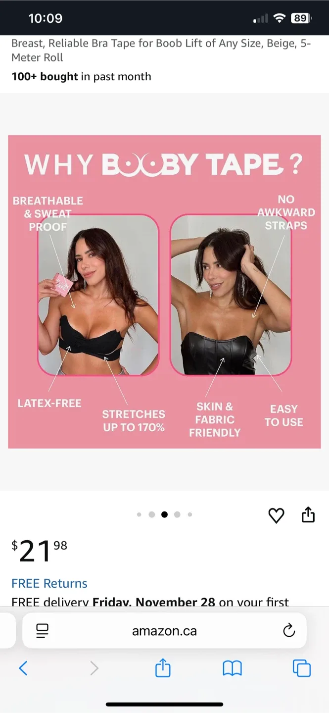 Brand NEW Rolls of Boob Tape & Reusable Flower Nipple Covers image indicator(2)