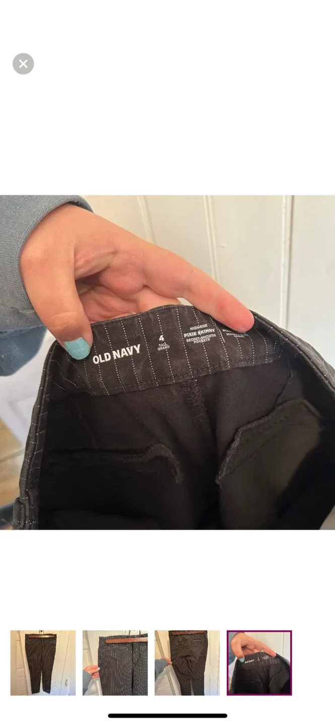 Old Navy Pixie Skinny Pants - Size 4 image indicator(4)
