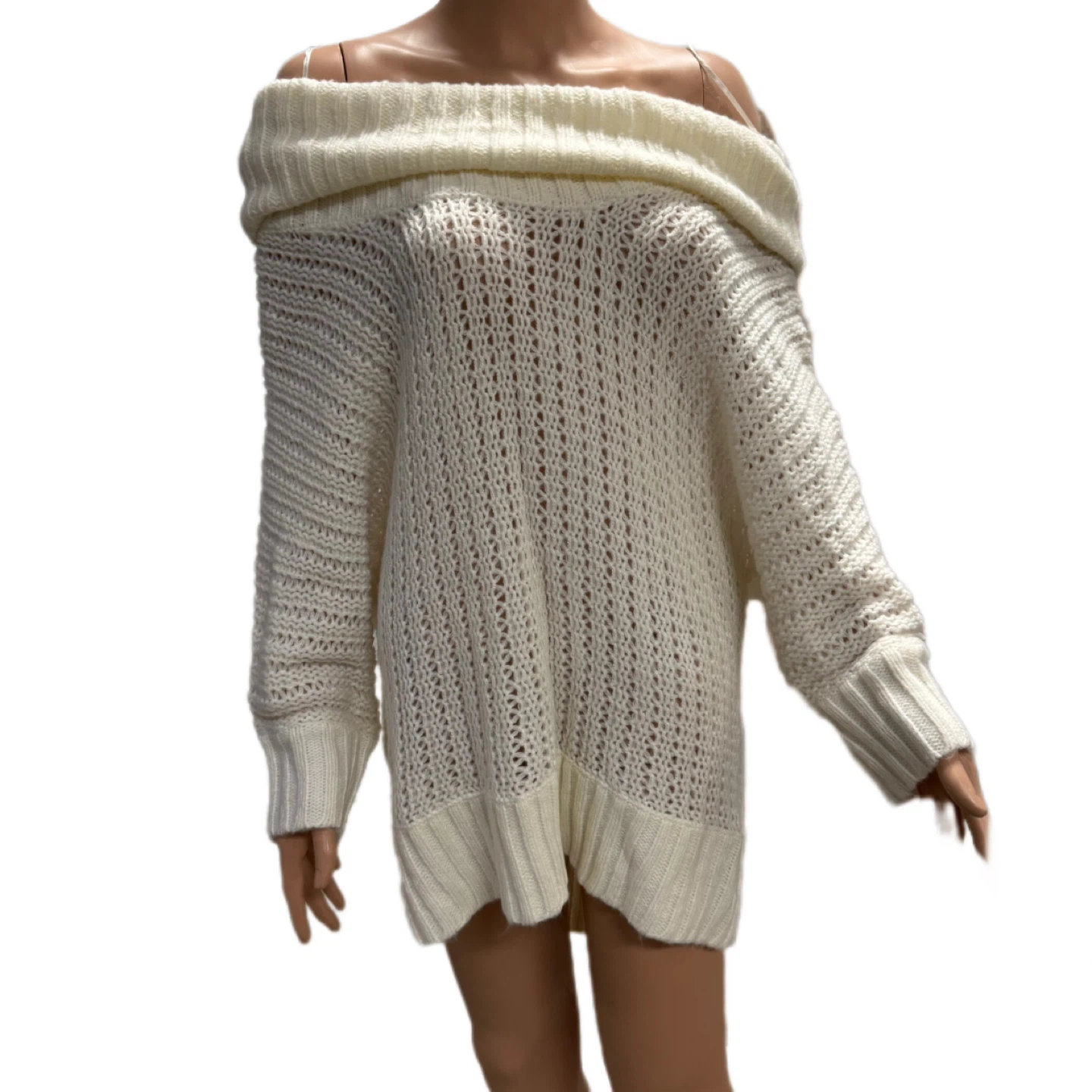 AE Sport Women’s Off-Shoulder Knit Sweater, size 1X - photo 2