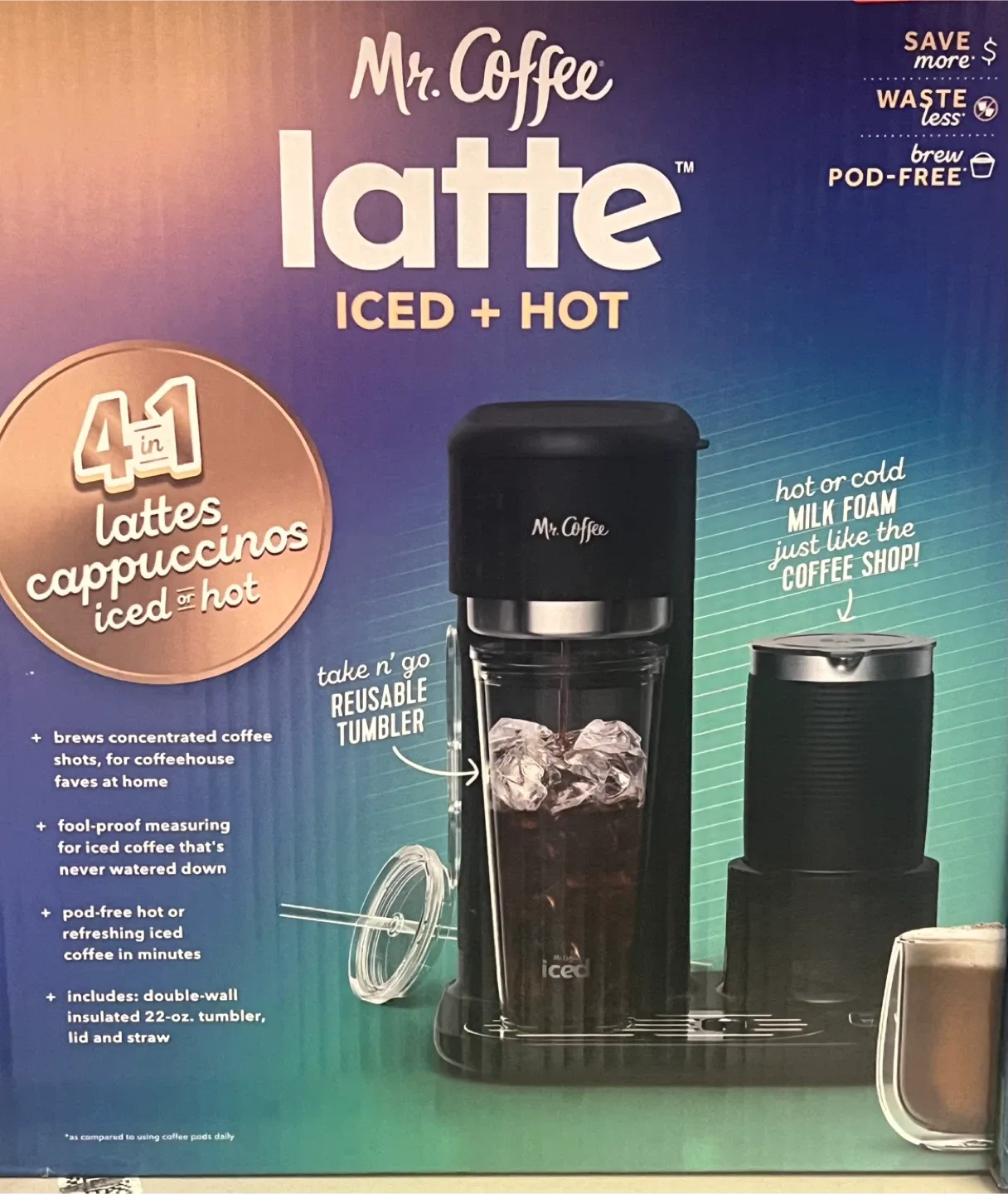 Mr. Coffee Latte Iced + Hot Coffee Maker