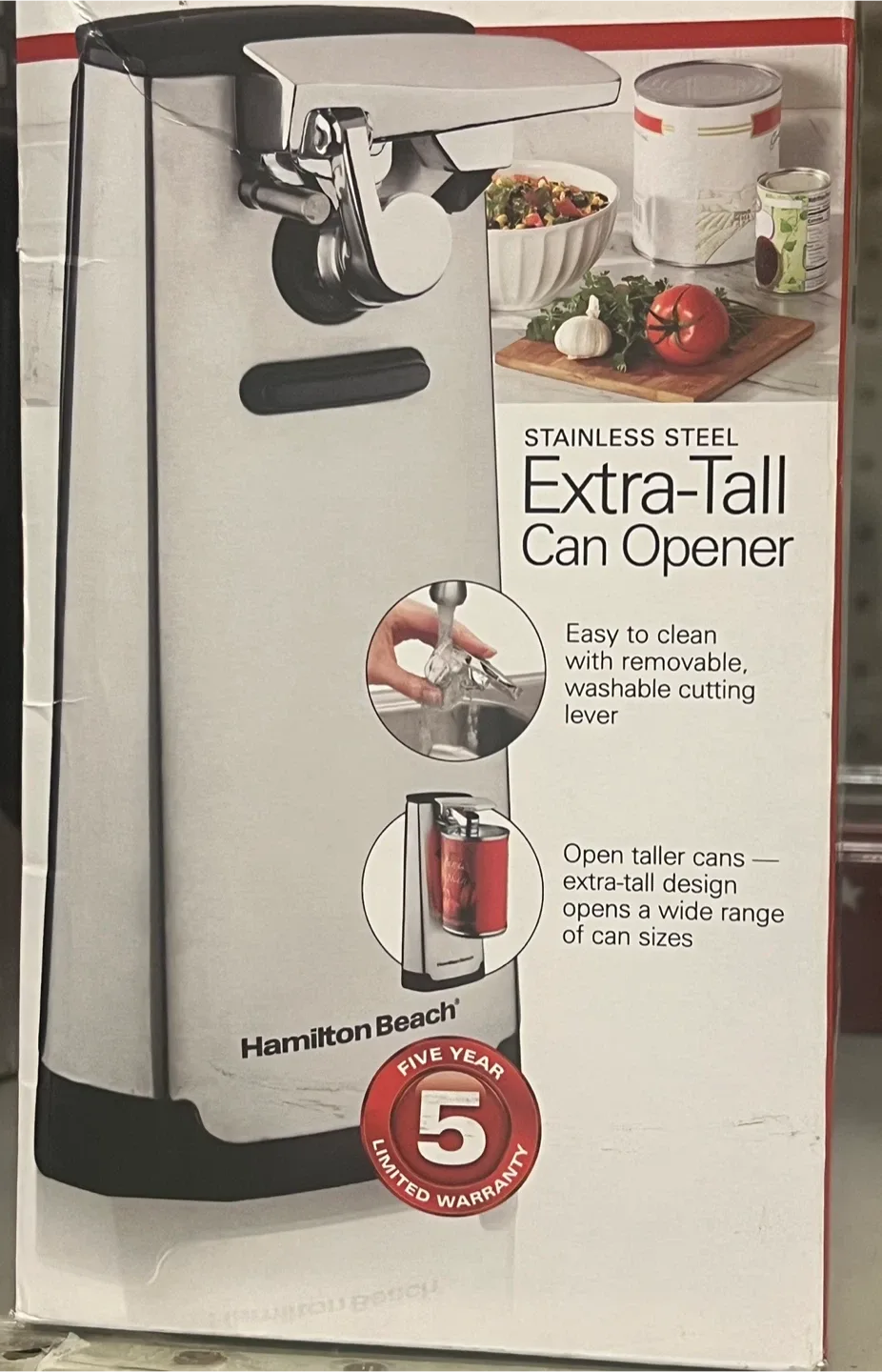 Hamilton Beach Extra-Tall Can Opener - Like New!