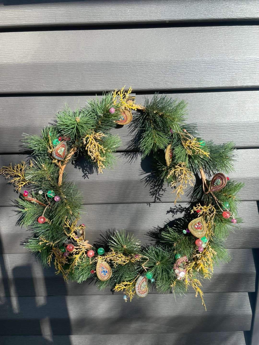 2 Festive Holiday Wreaths - photo 2