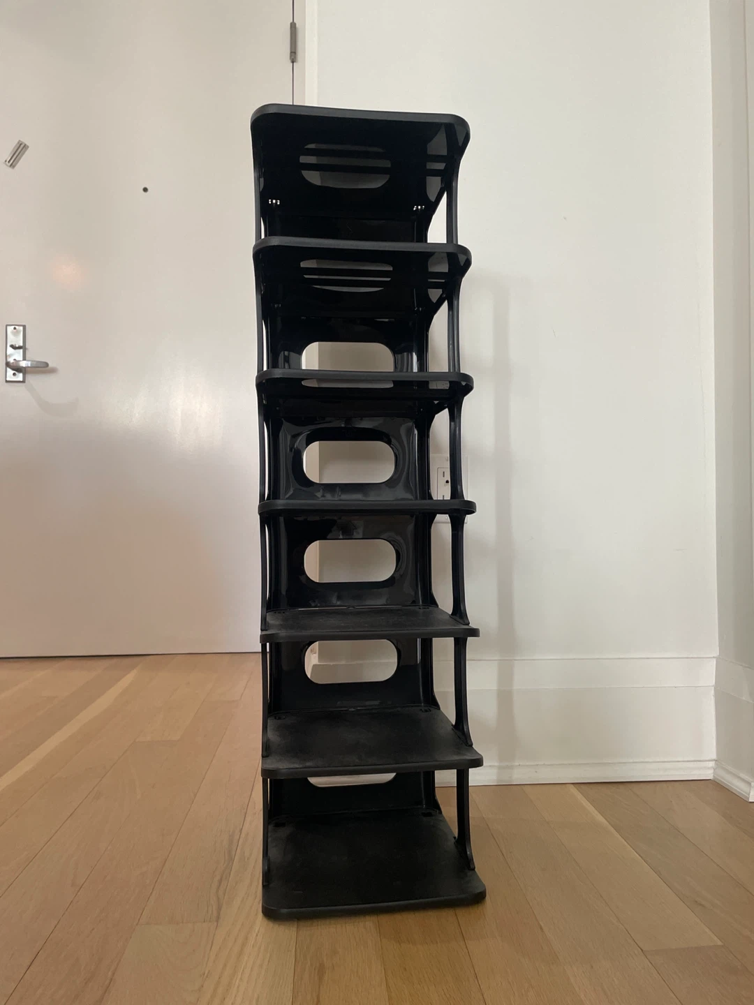 Black Shoe Rack - 6 Tier