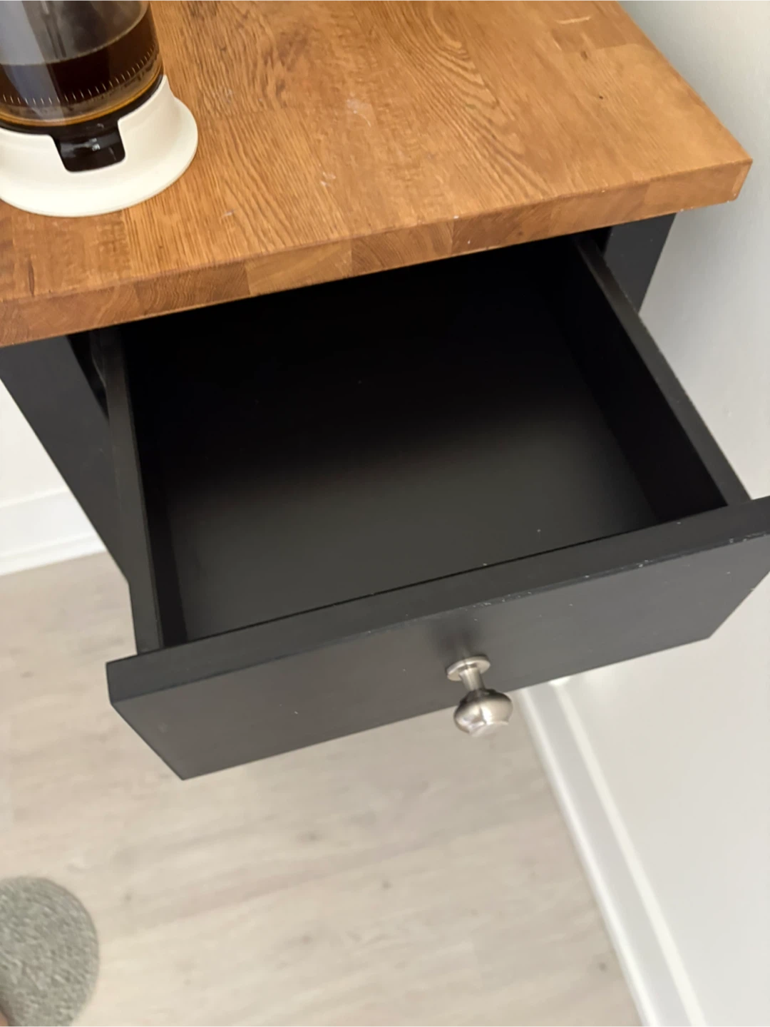 IKEA butcher block bar cart - photo 2